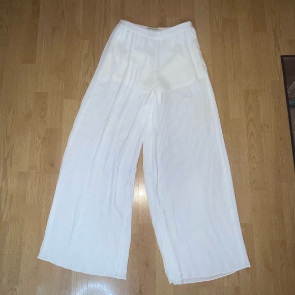 NWOT #5 ENDLESS ROSE Pleated Pants in Ivory, size small - Picture 8 of 14